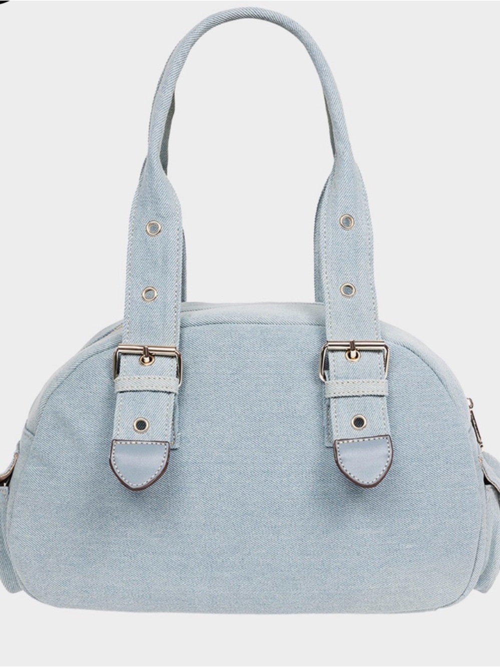 TRUE RELIGION Multi-Patch Denim Satchel Bag NWT - Picture 7 of 16